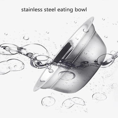 Stainless Steel 3-in-1 Pet Food and Water Bowl Set - PET PORT 