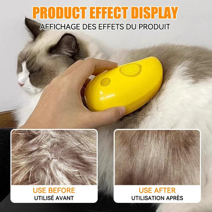 3 in 1 Steamy Comb Brush for Pet Grooming - PET PORT 